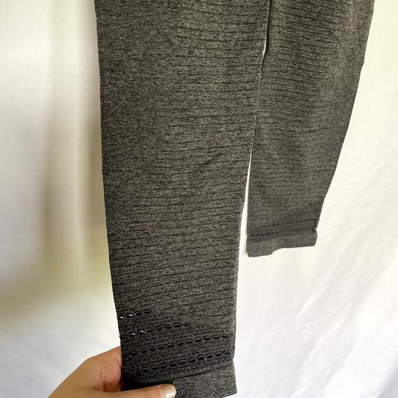 Gymshark Dark Gray Laser Cutout Leggings - Size Small - Picture 3 of 7